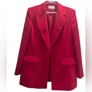 Le suite women’s shawl collar one button jacket NWOT